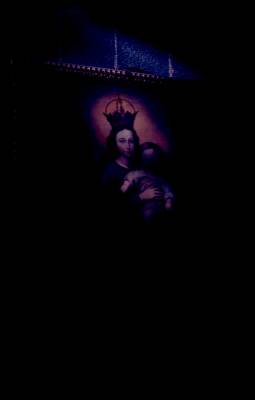 [Pintura de Maria segurando Jesus Cristo bebê no colo]